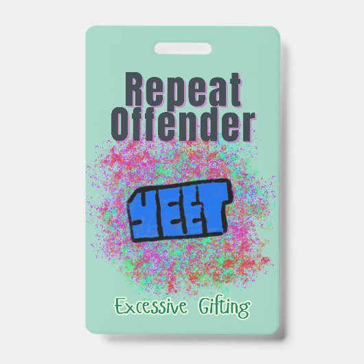 Badge d'identité de récidiviste Camedian (Avant)