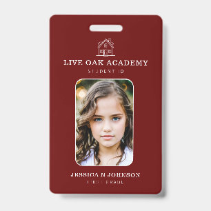 Badge d'identité d'étudiant à domicile   Minimalis