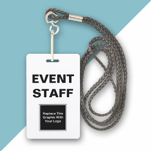 Badge d'identité du personnel d'événement en vrac