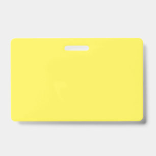 Badge d'identité jaune personnalisé Étiquette de