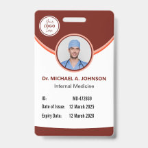 Badge d'identité médicale – Carte d'accès à la séc