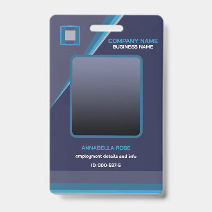 Badge d'identité moderne pour les entreprises Deep