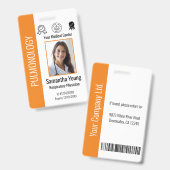 Badge d'identité personnalisé avec logo et photo p (Avant & arrière)