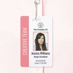 Badge d'identité personnalisé pour employés d'entr