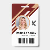 Badge d'identité professionnelle moderne (Avant)