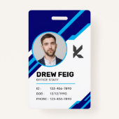 Badge d'identité professionnelle moderne (Devant)