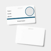 badge d'identité scolaire (Recto et verso)