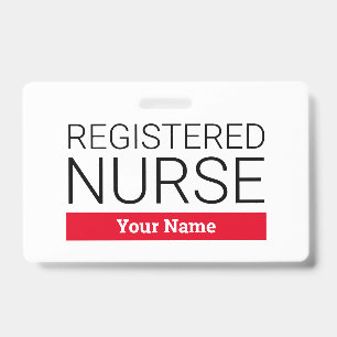 Badge d'infirmière personnalisé avec pince