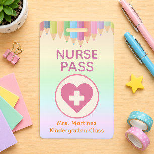 Badge d'infirmière personnalisé pour les enseignan