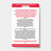 Badge d'information SDiT (Chien de Service en Form (Arrière)