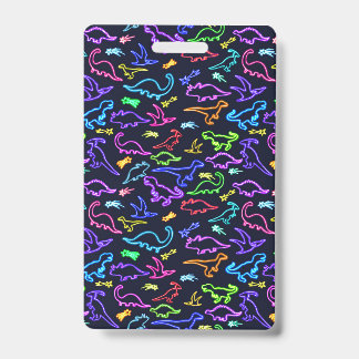 Badge Dinosaures néon