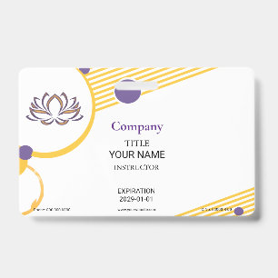 Badge d'instructeur de yoga