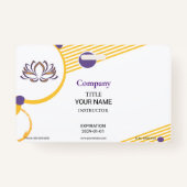 Badge d'instructeur de yoga (Devant)