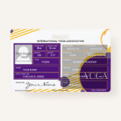 Badge d'instructeur de yoga (Dos)