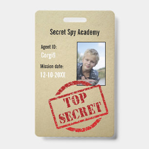 Badge d'invitation d'agent secret de Spy Party