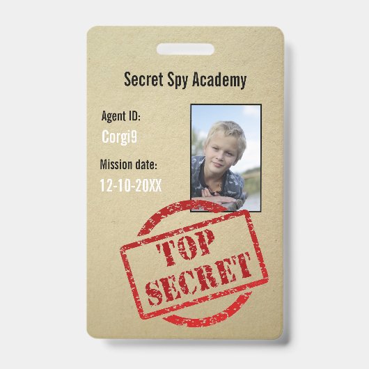 Badge d'invitation d'agent secret de Spy Party (Avant)