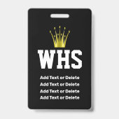 BADGE DIPLÔMÉ VIP (Dos)