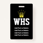 BADGE DIPLÔMÉ VIP (Dos)