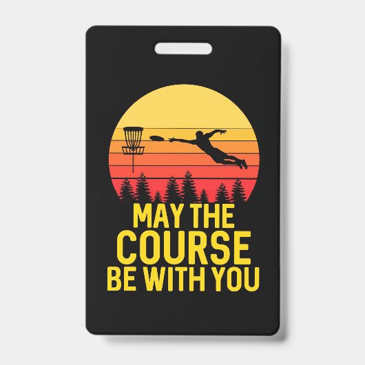 Badge Disc Golf Avec Toi (Avant)