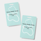 Badge Disposition Moderne de Professionnel Médical (Avant & arrière)