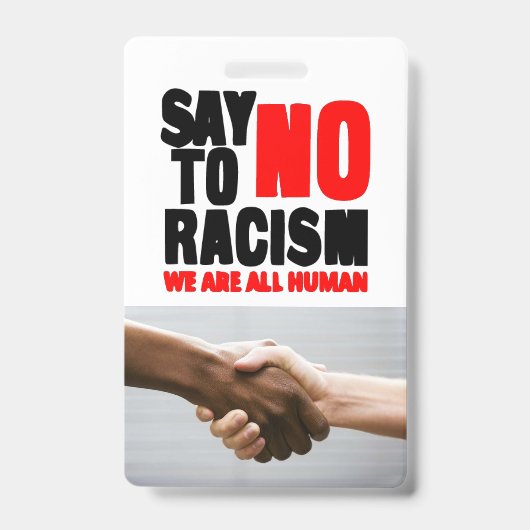 Badge Dites non au racisme (Face)