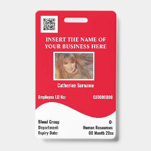 Badge DO-IT-YOURSELF carte d'identité de l'employé vag