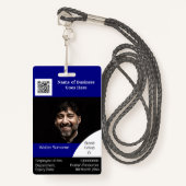 Badge DO-IT-YOURSELF Marine de carte d'identité de l'emp (Devant avec lanière)