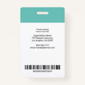 Badge do-it-yourself Volunteer, Photo Name Logo & All In (Dos)