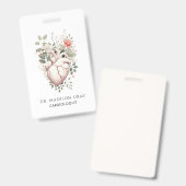 Badge Docteur en cardiologie (Avant & arrière)