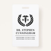 Badge Docteur en médecine moderne Docteur en médecine Me (Devant)