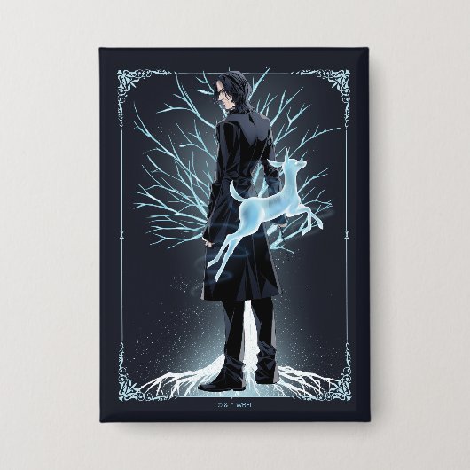 Badge Doe Patronus d'Anime Severus Snape (Recto)