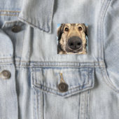 Badge Dog Vierkante Button 5,1 Cm (In situ)