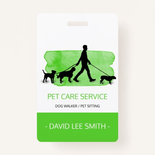 Badge Dog walker / Pet Care Sitting (Devant)