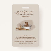 Badge Dogs Cute Floral Photo Conferance (Dos)