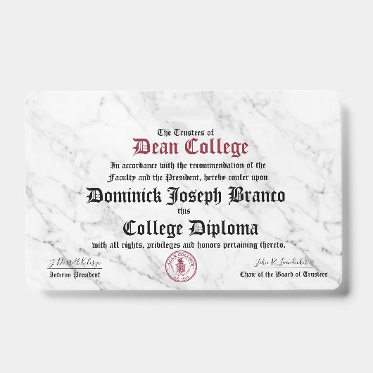Badge Dominick Joseph Branco (Avant)