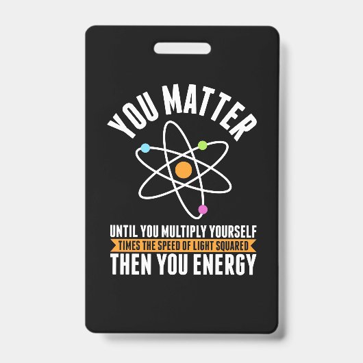 Badge Don de scientifique | La science physique (Avant)