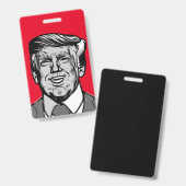 BADGE DONALD TRUMP (Avant & arrière)