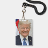 Badge Donald Trump (Avant avec lanière)