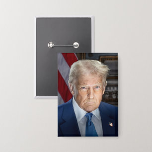 Badge Donald Trump 2025 Portrait du président américain