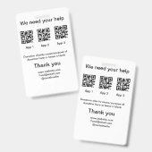 Badge Donation Collection conseil pot ajouter votre q r  (Front & Back)