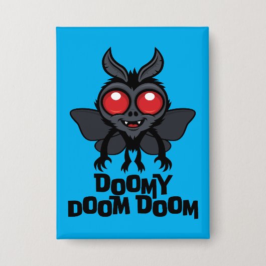 Badge Doomy Doom Doom Mothman Cryptide Mignon (Recto)