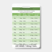 Badge Doses rapides RE : Paralyse Vecuronium et Rocuroni (Dos)