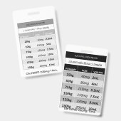Badge Doses rapides RE : Succinylcholine RSI Paralytique (Recto et verso)