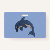Badge Double Jumping Dolphins Dark Blue (Dos)