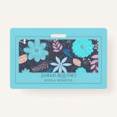 Badge Doula Florale Whimsical Ou Mini-Femme (Devant)