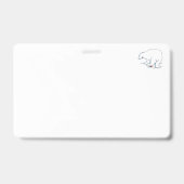 badge d'ours polaire horizontal petit ours (Avant)