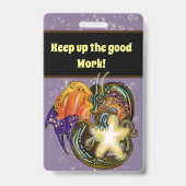 Badge Dragon attrape-étoiles meilleur élève (Arrière)