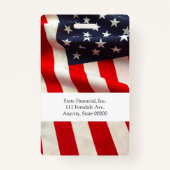 Badge Drapeau américain closeuse (Dos)