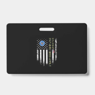 Badge Drapeau américain vintage USA Vétéran de l'armée F