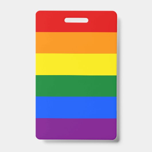 Badge Drapeau arc-en-ciel LGBT (Avant)